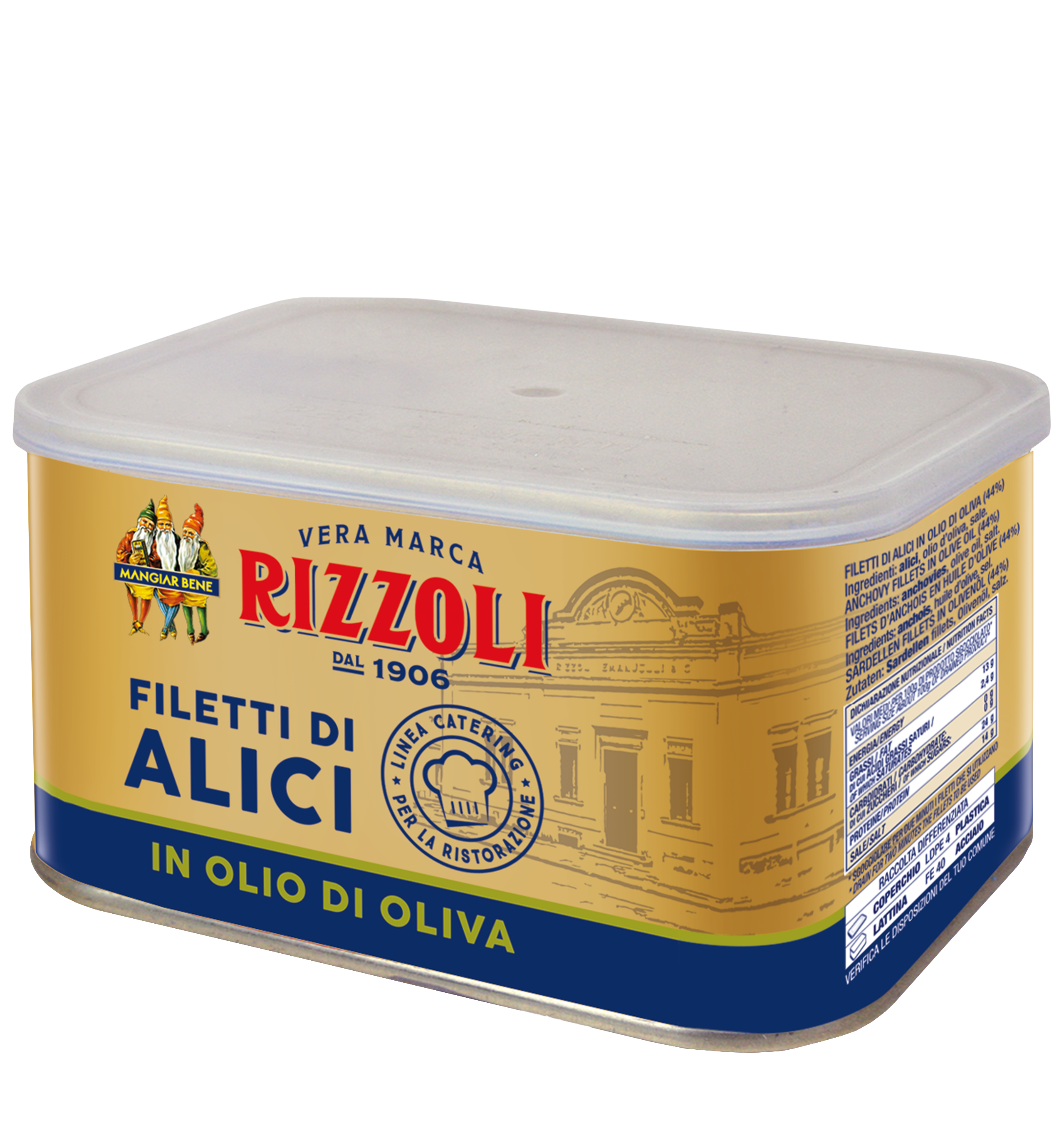 Filetti di Alici in Olio di Oliva Linea Catering