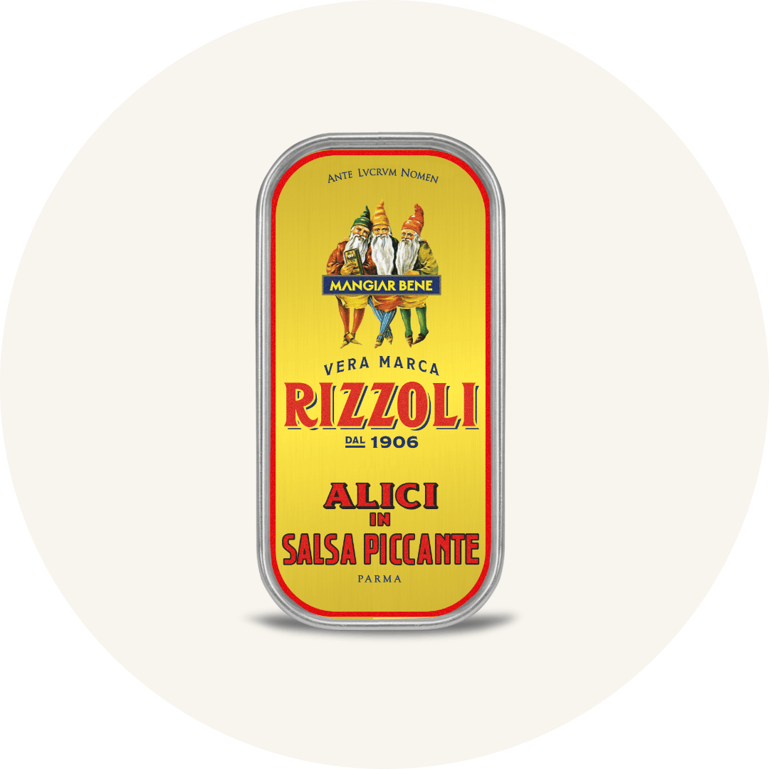 Patata al cartoccio con Alici in Salsa Rizzoli