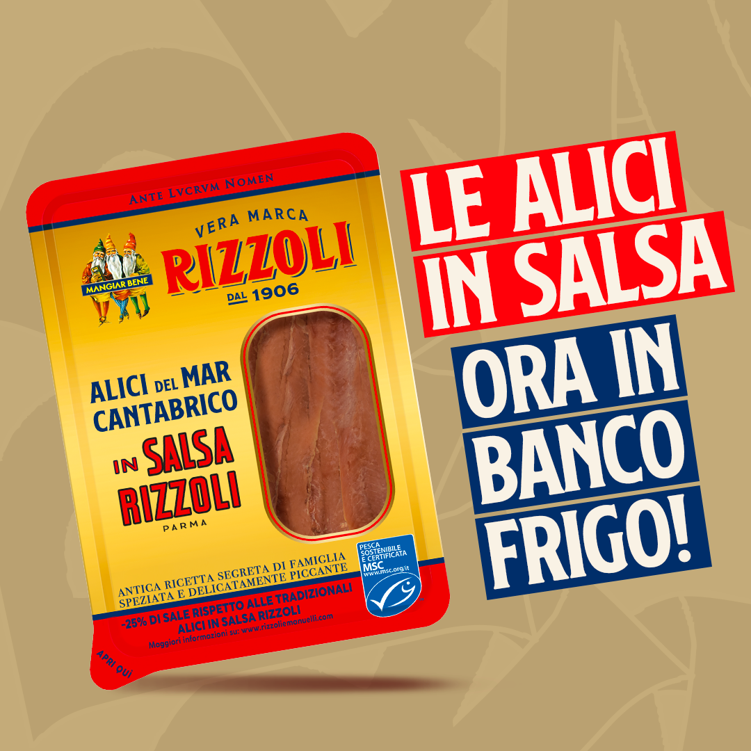 Le iconiche Alici in Salsa Rizzoli da oggi al Banco Frigo